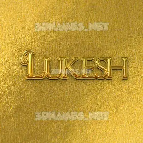 lukesh in All Gold style - 3D name wallpaper lukesh in All Gold style - 3D name wallpaper