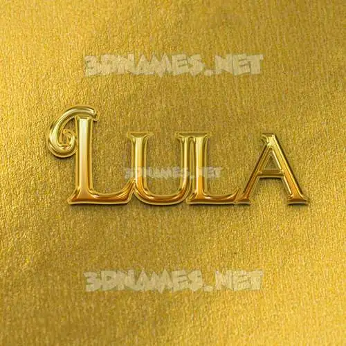 lula in All Gold style - 3D name wallpaper lula in All Gold style - 3D name wallpaper
