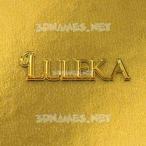 luleka in All Gold style - 3D name wallpaper luleka in All Gold style - 3D name wallpaper