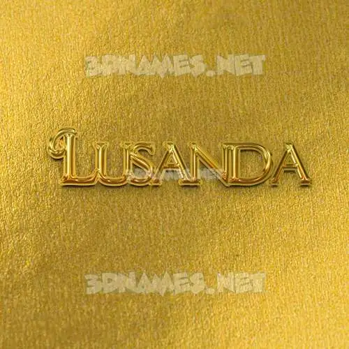 lusanda in All Gold style - 3D name wallpaper lusanda in All Gold style - 3D name wallpaper