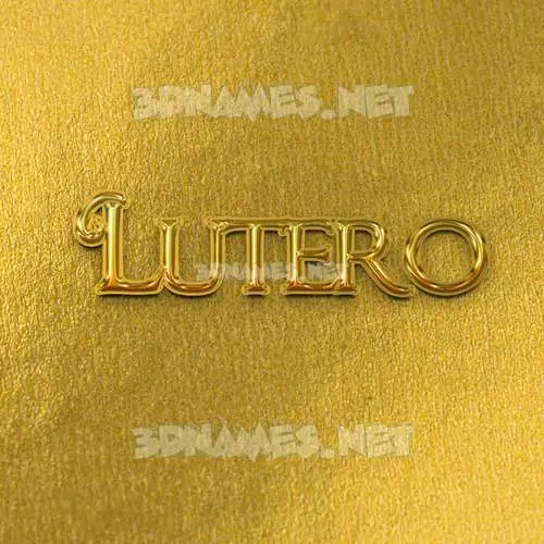 lutero in All Gold style - 3D name wallpaper lutero in All Gold style - 3D name wallpaper
