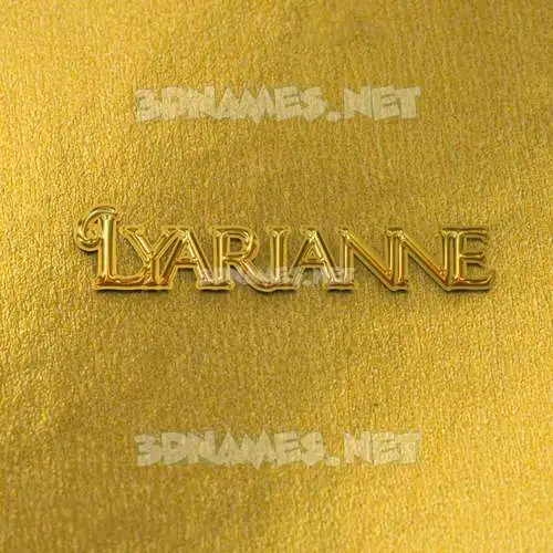 lyarianne in All Gold style - 3D name wallpaper lyarianne in All Gold style - 3D name wallpaper