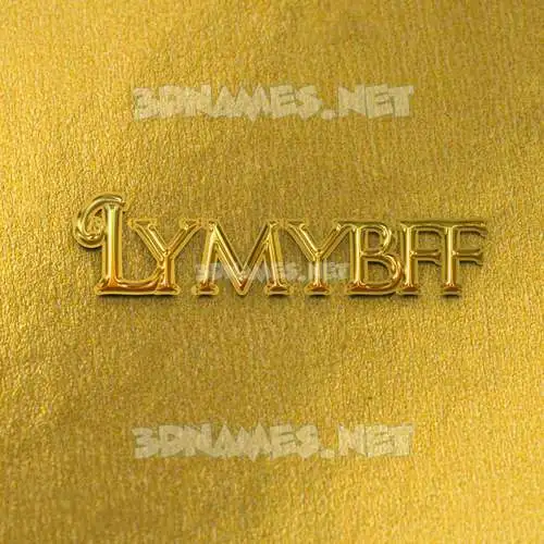 lymybff in All Gold style - 3D name wallpaper lymybff in All Gold style - 3D name wallpaper