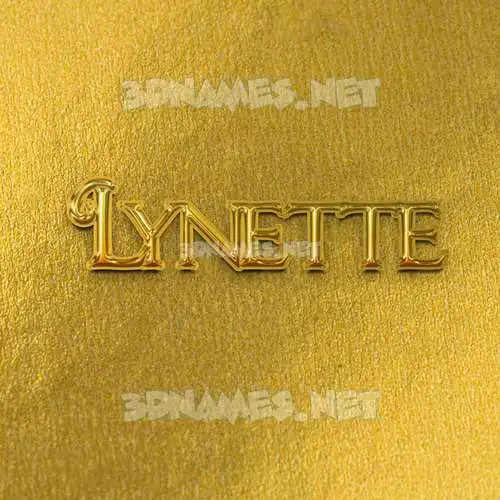 lynette in All Gold style - 3D name wallpaper lynette in All Gold style - 3D name wallpaper