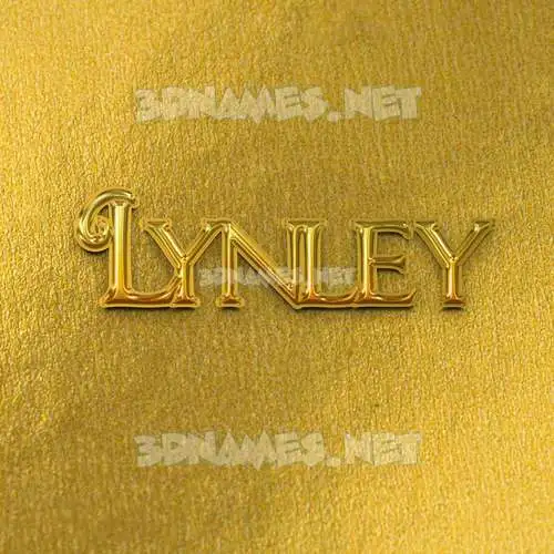 lynley in All Gold style - 3D name wallpaper lynley in All Gold style - 3D name wallpaper