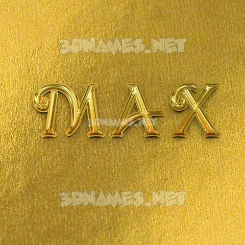 m a x in All Gold style - 3D name wallpaper m a x in All Gold style - 3D name wallpaper