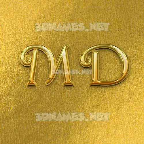 m d in All Gold style - 3D name wallpaper m d in All Gold style - 3D name wallpaper