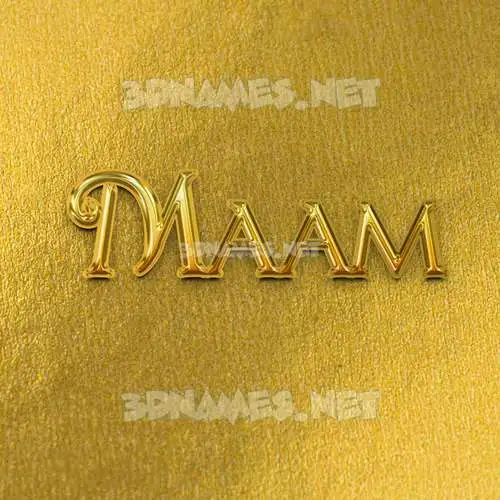 maam in All Gold style - 3D name wallpaper maam in All Gold style - 3D name wallpaper