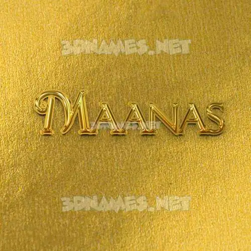 maanas in All Gold style - 3D name wallpaper maanas in All Gold style - 3D name wallpaper