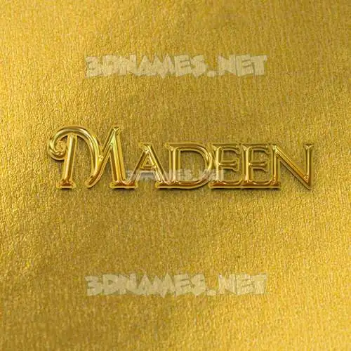 madeen in All Gold style - 3D name wallpaper madeen in All Gold style - 3D name wallpaper