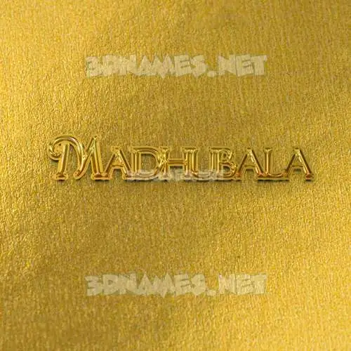 madhubala in All Gold style - 3D name wallpaper madhubala in All Gold style - 3D name wallpaper