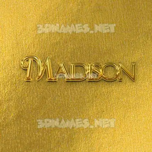 madison in All Gold style - 3D name wallpaper madison in All Gold style - 3D name wallpaper