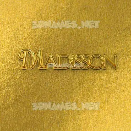 madisson in All Gold style - 3D name wallpaper madisson in All Gold style - 3D name wallpaper