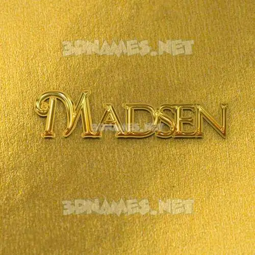 madsen in All Gold style - 3D name wallpaper madsen in All Gold style - 3D name wallpaper