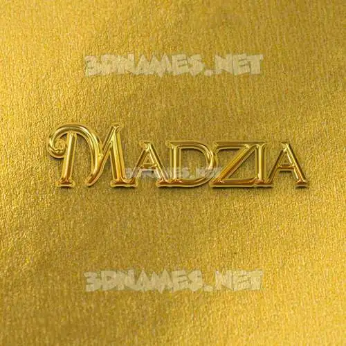 madzia in All Gold style - 3D name wallpaper madzia in All Gold style - 3D name wallpaper