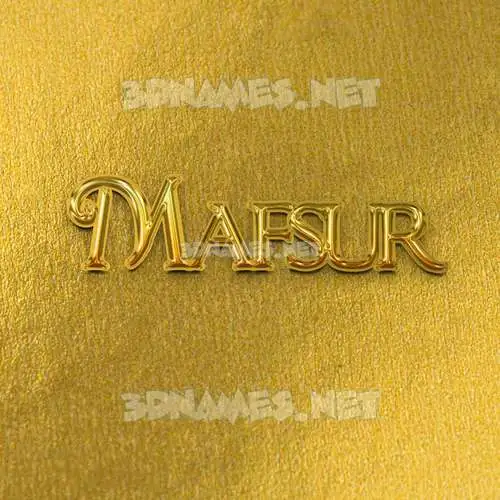 mafsur in All Gold style - 3D name wallpaper mafsur in All Gold style - 3D name wallpaper