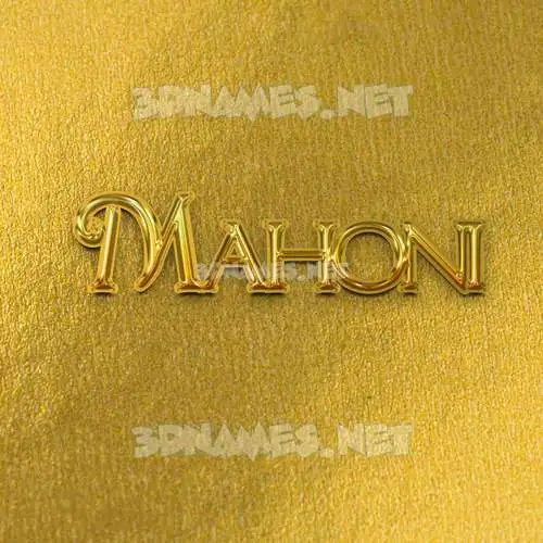 mahoni in All Gold style - 3D name wallpaper mahoni in All Gold style - 3D name wallpaper