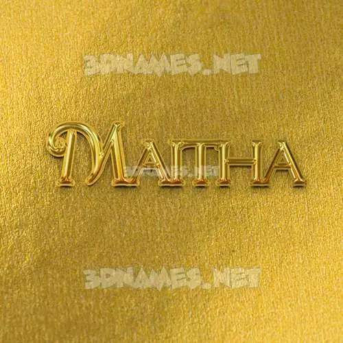 maitha in All Gold style - 3D name wallpaper
