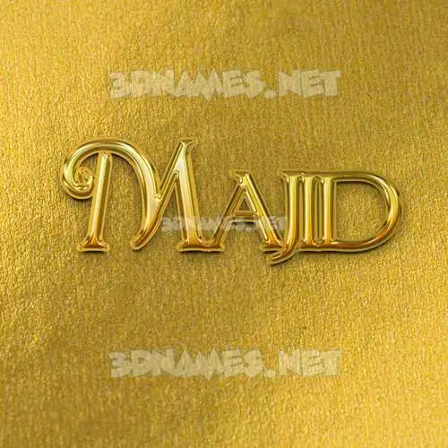 majid in All Gold style - 3D name wallpaper majid in All Gold style - 3D name wallpaper