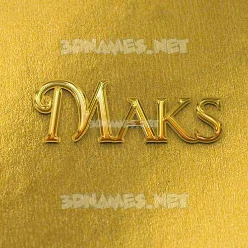 maks in All Gold style - 3D name wallpaper maks in All Gold style - 3D name wallpaper