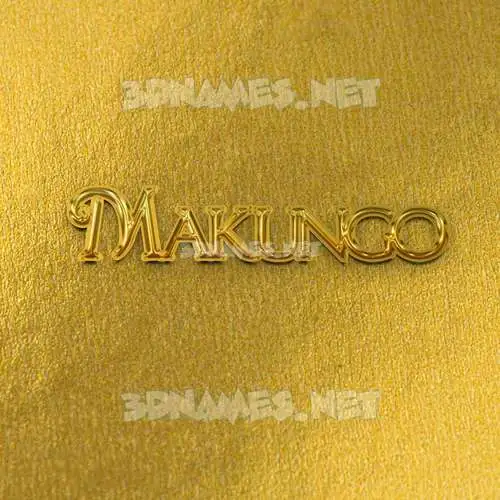makungo in All Gold style - 3D name wallpaper makungo in All Gold style - 3D name wallpaper