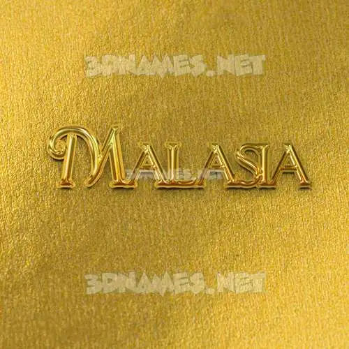 malasia in All Gold style - 3D name wallpaper malasia in All Gold style - 3D name wallpaper