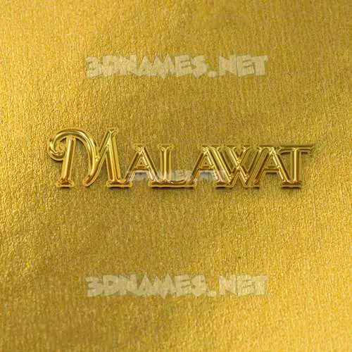 malawat in All Gold style - 3D name wallpaper malawat in All Gold style - 3D name wallpaper