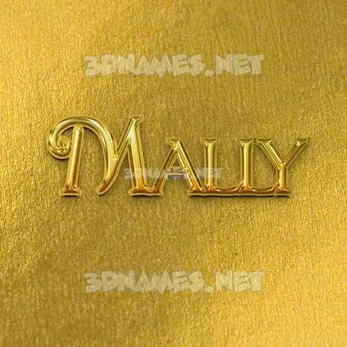 mally in All Gold style - 3D name wallpaper mally in All Gold style - 3D name wallpaper