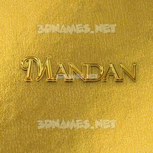 mandan in All Gold style - 3D name wallpaper mandan in All Gold style - 3D name wallpaper