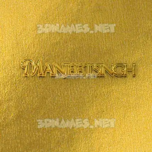 manjeetsingh in All Gold style - 3D name wallpaper