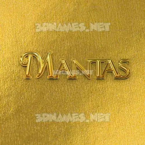 mantas in All Gold style - 3D name wallpaper mantas in All Gold style - 3D name wallpaper