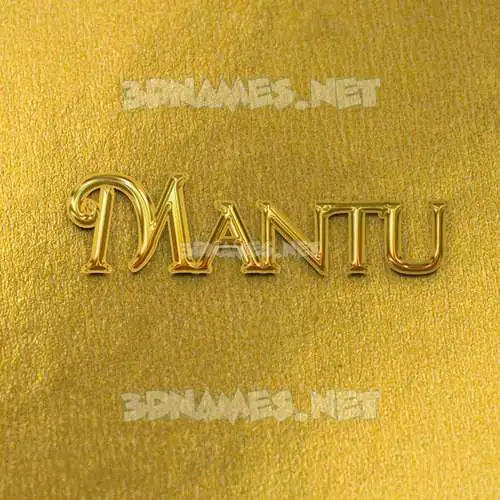 mantu in All Gold style - 3D name wallpaper mantu in All Gold style - 3D name wallpaper