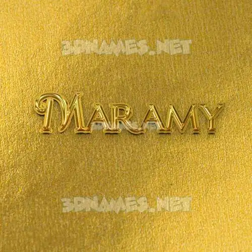 maramy in All Gold style - 3D name wallpaper maramy in All Gold style - 3D name wallpaper