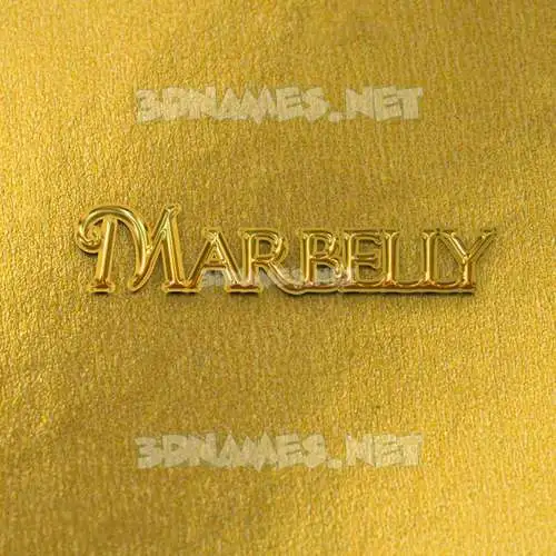 marbelly in All Gold style - 3D name wallpaper marbelly in All Gold style - 3D name wallpaper