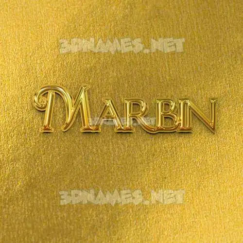 marbin in All Gold style - 3D name wallpaper marbin in All Gold style - 3D name wallpaper