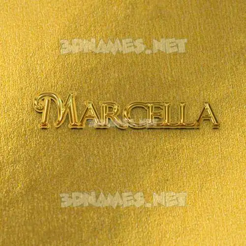 marcella in All Gold style - 3D name wallpaper marcella in All Gold style - 3D name wallpaper