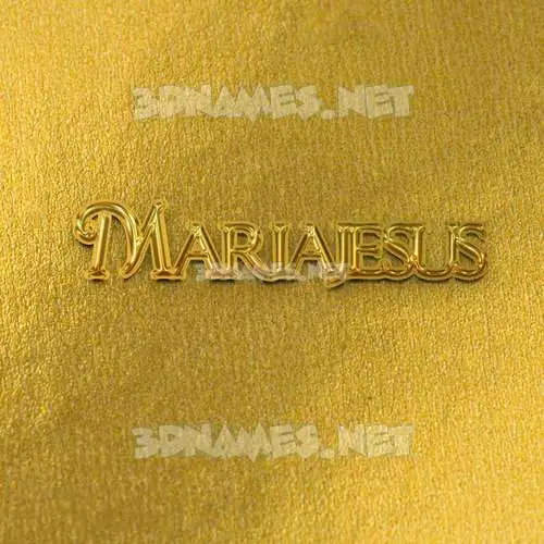 mariajesus in All Gold style - 3D name wallpaper mariajesus in All Gold style - 3D name wallpaper