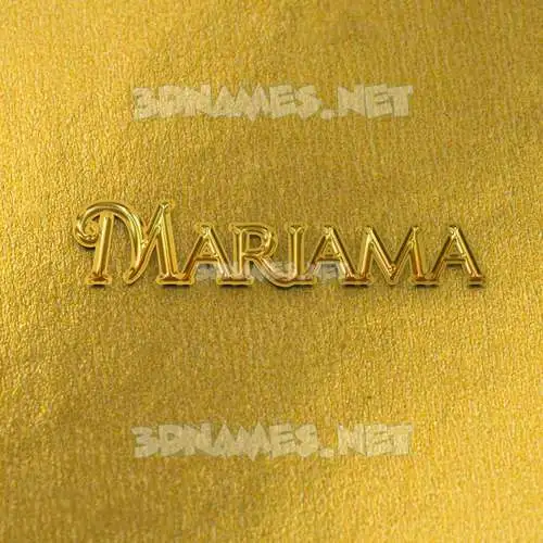mariama in All Gold style - 3D name wallpaper mariama in All Gold style - 3D name wallpaper