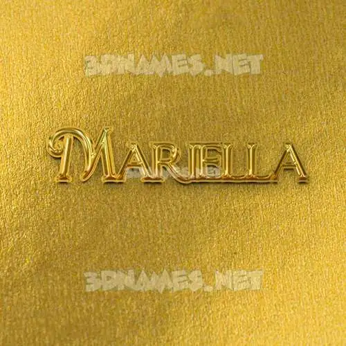 mariella in All Gold style - 3D name wallpaper mariella in All Gold style - 3D name wallpaper