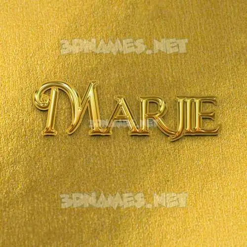 marjie in All Gold style - 3D name wallpaper marjie in All Gold style - 3D name wallpaper