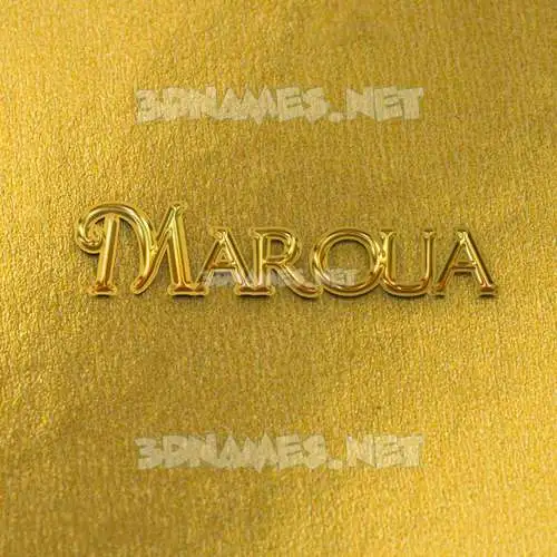 maroua in All Gold style - 3D name wallpaper maroua in All Gold style - 3D name wallpaper