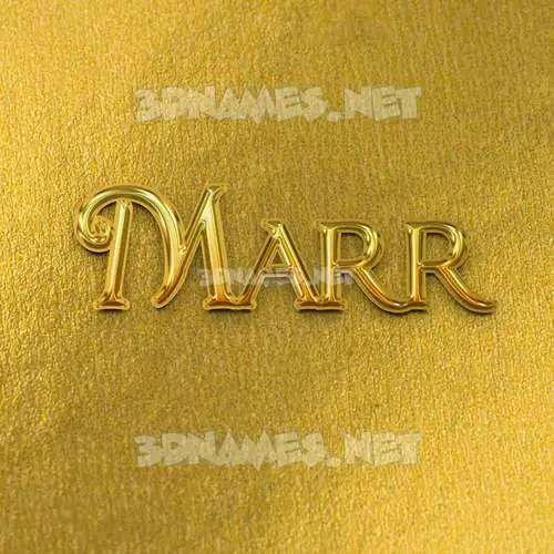 marr in All Gold style - 3D name wallpaper marr in All Gold style - 3D name wallpaper