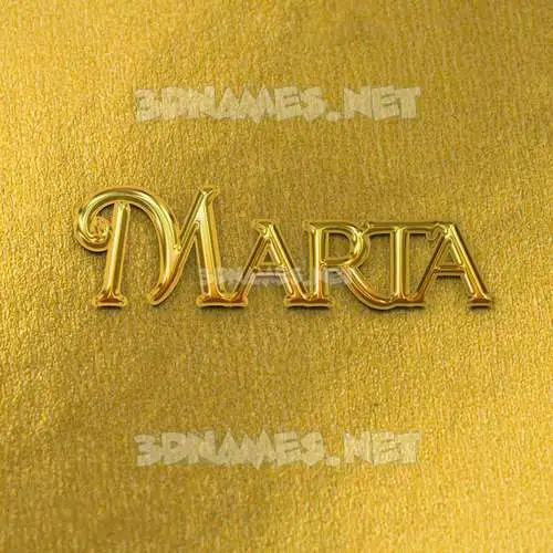 marta in All Gold style - 3D name wallpaper marta in All Gold style - 3D name wallpaper