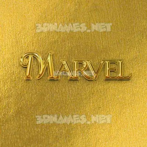 marvel in All Gold style - 3D name wallpaper marvel in All Gold style - 3D name wallpaper