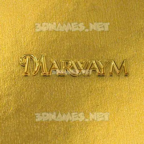 marwaym in All Gold style - 3D name wallpaper marwaym in All Gold style - 3D name wallpaper