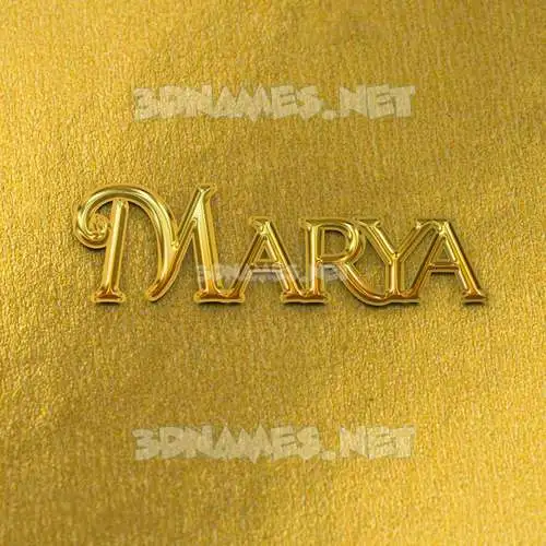 marya in All Gold style - 3D name wallpaper marya in All Gold style - 3D name wallpaper