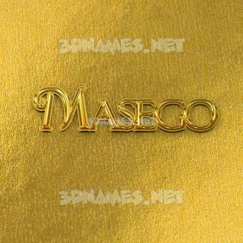 masego in All Gold style - 3D name wallpaper