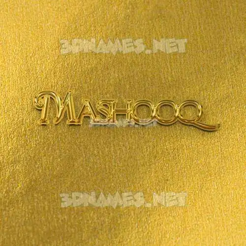 mashooq in All Gold style - 3D name wallpaper mashooq in All Gold style - 3D name wallpaper