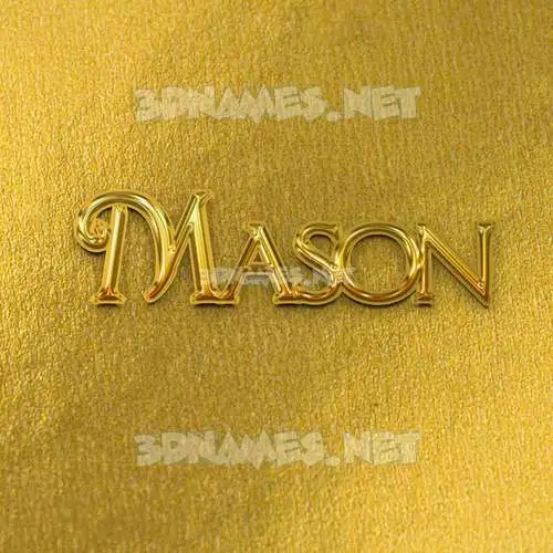 mason in All Gold style - 3D name wallpaper mason in All Gold style - 3D name wallpaper