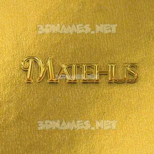 matehus in All Gold style - 3D name wallpaper matehus in All Gold style - 3D name wallpaper
